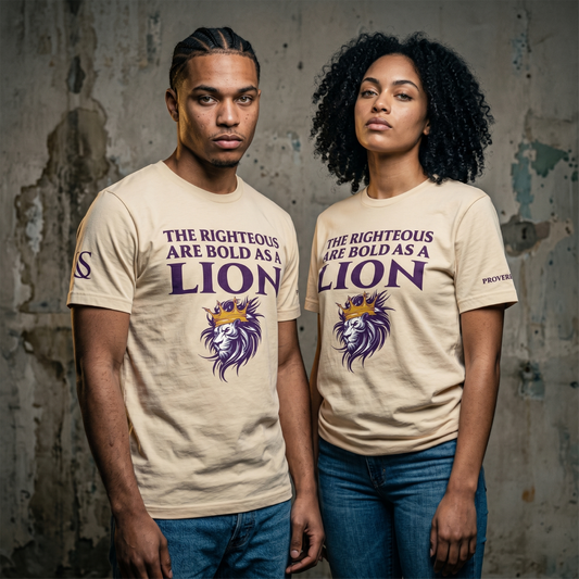 Bold As A Lion Crew Tee - Soft Cream