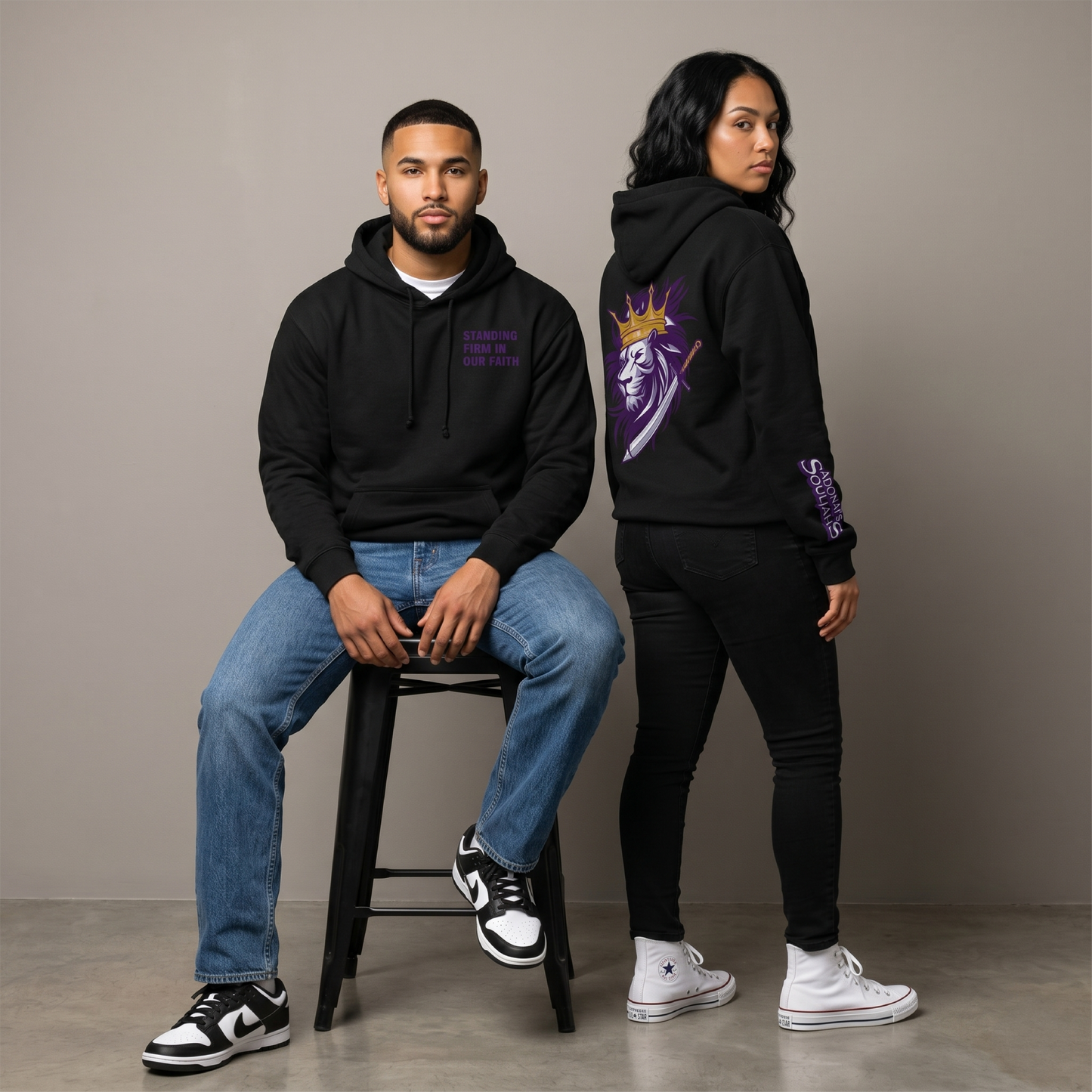 Standing Firm Hoodie- Black