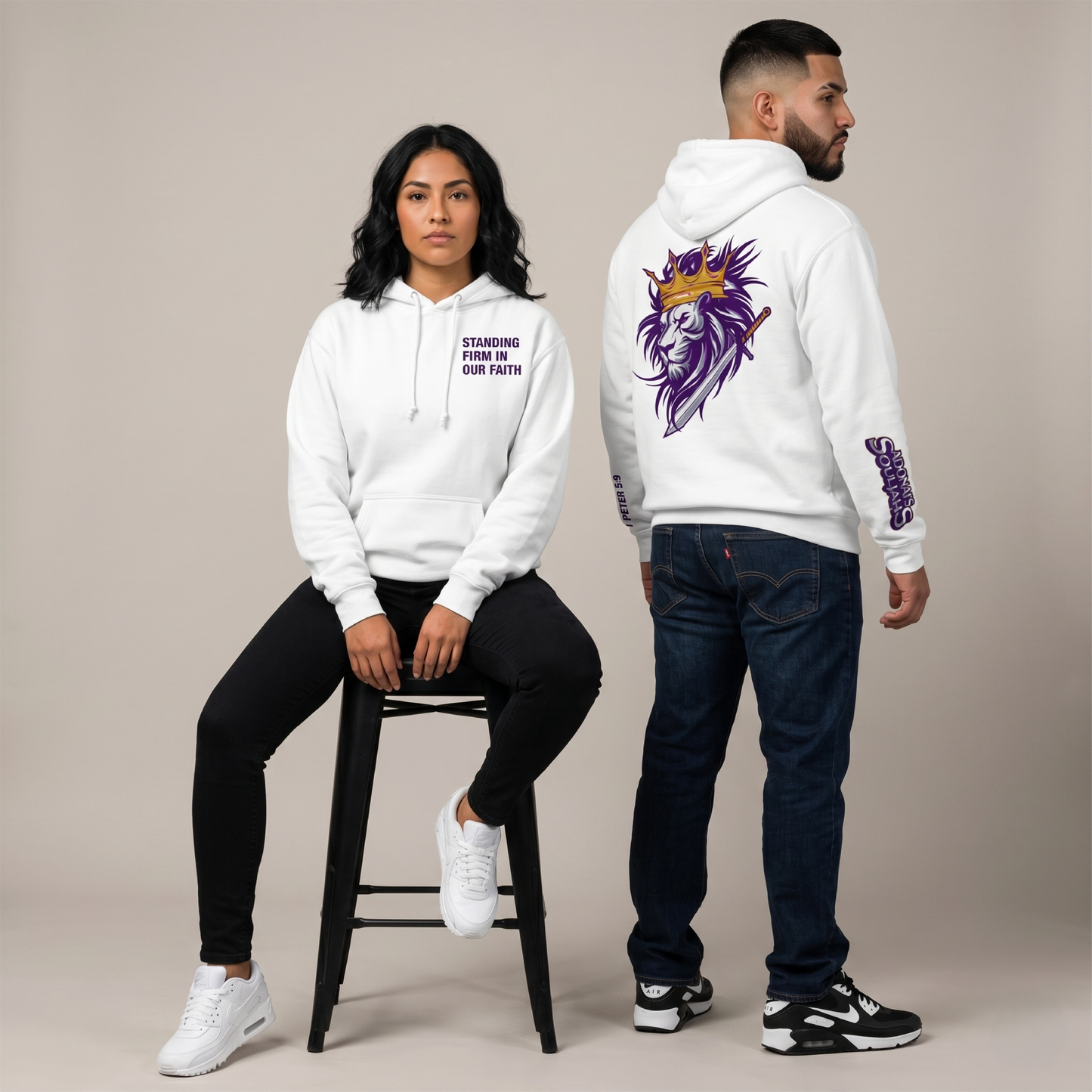 Standing Firm Hoodie- White