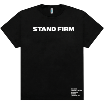 Stand Firm Crew T-Shirt - Black