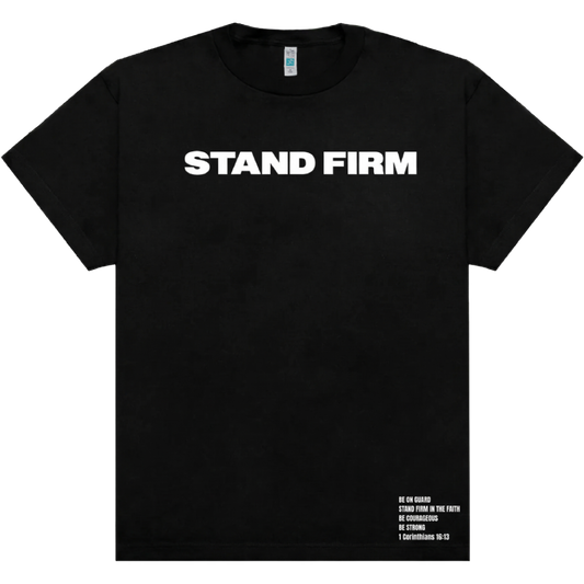 Stand Firm Crew T-Shirt - Black