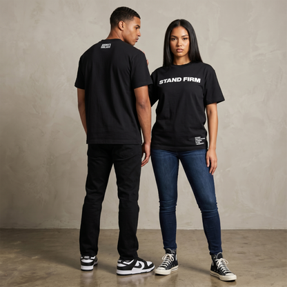 Stand Firm Crew T-Shirt - Black