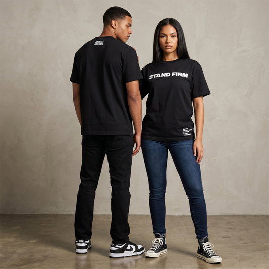 Stand Firm Crew T-Shirt - Black