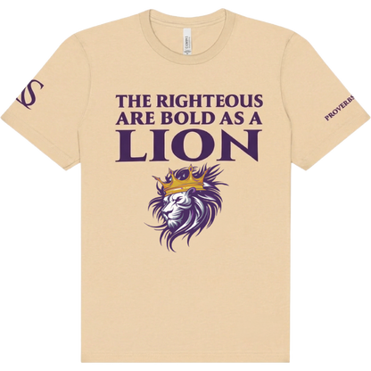Bold As A Lion Crew Tee - Soft Cream