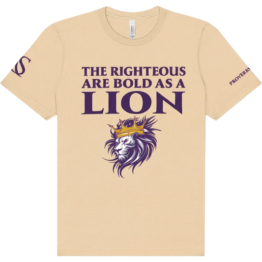 Bold As A Lion Crew Tee - Soft Cream